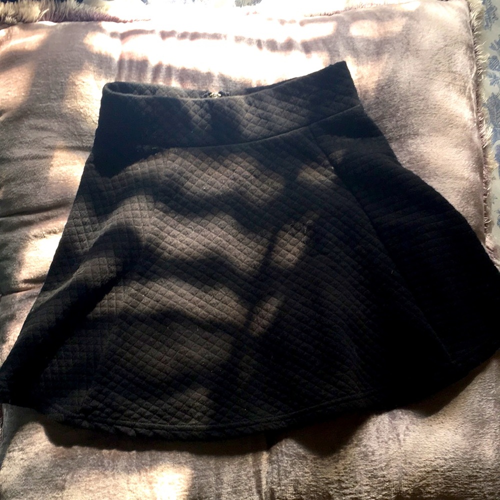 Black skater skirt